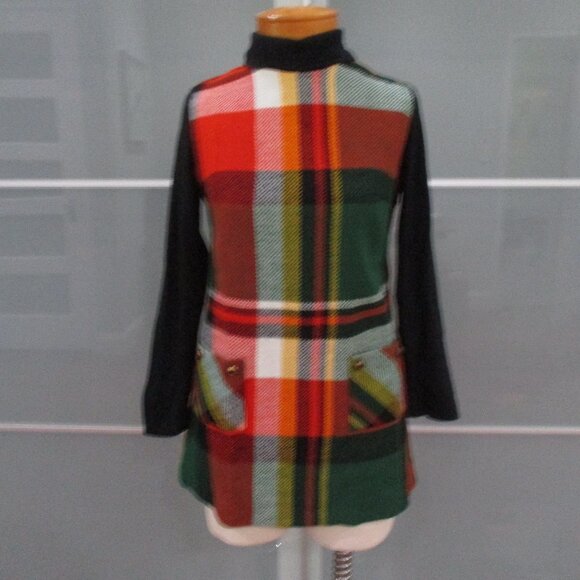 Vintage Vicky Vaughn Mock Neck Long Sleeve Tunic - Picture 1 of 5